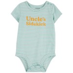 Blue Baby Uncles Sidekick Cotton Bodysuit