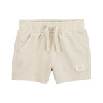 Khaki Baby Pull-On French Terry Shorts
