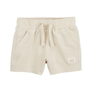 Khaki Baby Pull-On French Terry Shorts