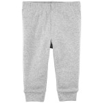 Grey Baby Pull-On Cotton Pants