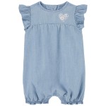 Chambray Baby Chambray Flutter Romper