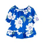 Blue Baby Floral Jersey Top