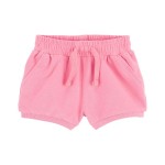 Pink Baby Pull-On French Terry Shorts
