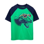 Green Kid Dinosaur Rashguard