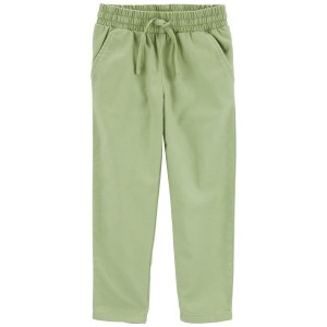 Green Toddler Pull-On Pants Made With LENZING ECOVERO