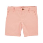 Pink Baby Pastel Stretch Chino Shorts