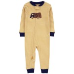 Yellow Toddler 1-Piece Recycle 100% Snug Fit Cotton Footless Pajamas