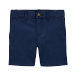 Blue Toddler Blue Flat-Front Shorts