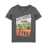 Grey Toddler Monster Truck Graphic Tee