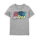 Grey Toddler Best Bro Graphic Tee