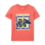 Red Toddler Under Construction Graphic Tee