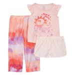 Multi Toddler 3-Piece Sun Loose Fit Pajamas
