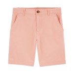 Pink Kid Pastel Stretch Chino Shorts