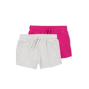 Multi Baby 2-Pack Pull-On French Terry Shorts