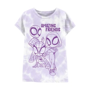 Purple Toddler Spidey and Friends Tee