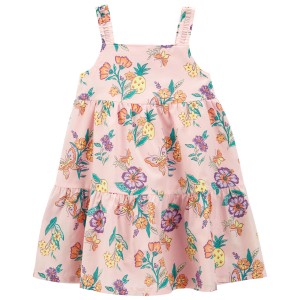 Pink Toddler Floral Lawn Dress