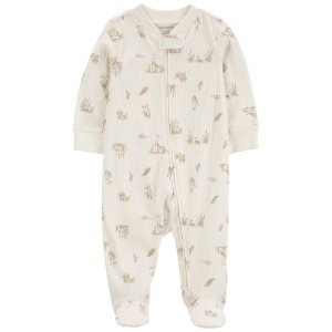 Ivory Baby Goose 2-Way Zip Thermal Sleep & Play Pajamas