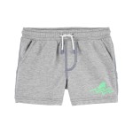 Grey Baby Pull-On French Terry Shorts