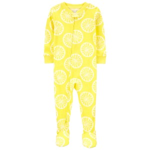 Yellow Baby 1-Piece Lemon 100% Snug Fit Cotton Footie Pajamas