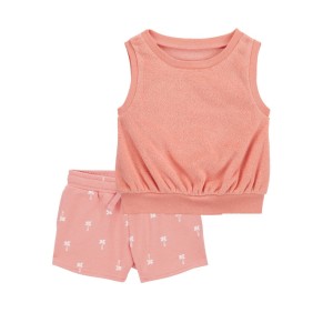 Multi Baby 2-Piece Terry Tank & Pull-On Shorts Set