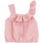 Pink Baby Woven Gauze Top