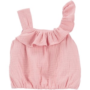 Pink Baby Woven Gauze Top