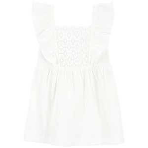White Baby Crochet Dress