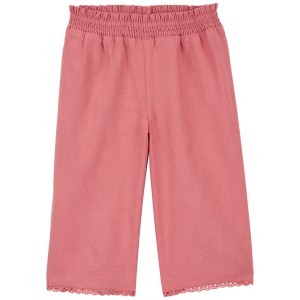 Pink Baby Pull-On LENZING ECOVERO Wide Leg Pants