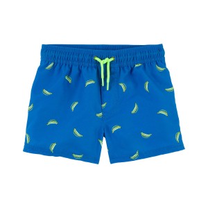 Blue Toddler Banana Swim Trunks