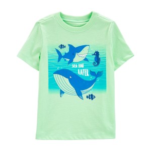 Green Toddler Sea Animals Graphic Tee