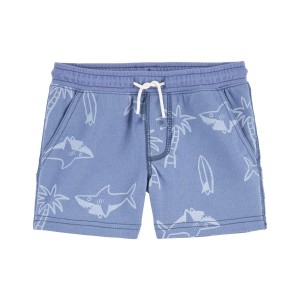 Blue Toddler Pull-On French Terry Shorts