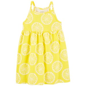 Yellow Toddler Lemon Tank Dress
