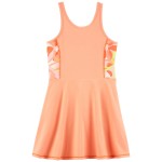 Coral Kid Active Dress In BeCool Fabric