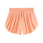 Coral Kid Pull-On Flip Shorts