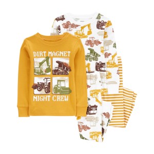 Yellow Baby 4-Piece Construction 100% Snug Fit Cotton Pajamas