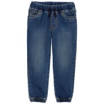 Navy Baby Pull-On Jeans