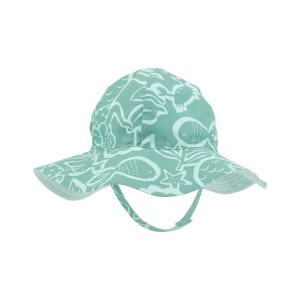 Green Baby Ocean Print Reversible Swim Hat