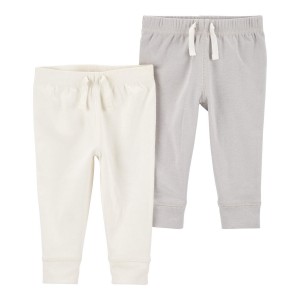 Grey Baby Grey 2-Pack Pull-On Pants