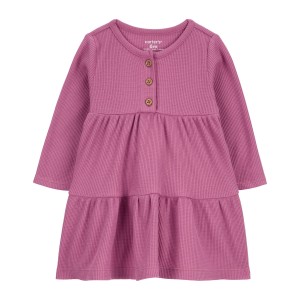 Pink Baby Tiered Thermal Dress