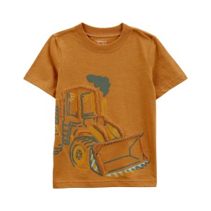 Gold Toddler Construction Graphic Tee