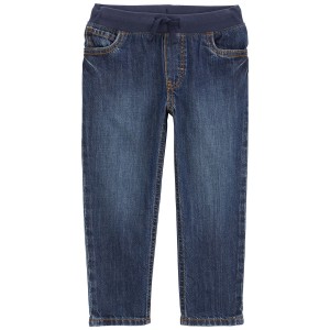 Blue Toddler Pull-On Jeans