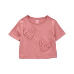Pink Toddler Heart Boxy-Fit Graphic Tee