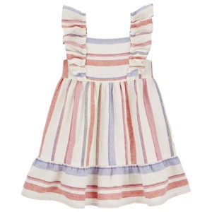 Multi Toddler Striped LENZING ECOVERO Dress