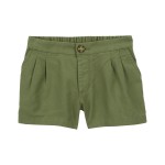 Green Toddler Twill Shorts
