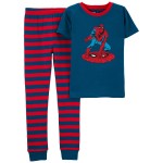 Blue/Red Kid 2-Piece Spider-Man 100% Snug Fit Cotton Pajamas