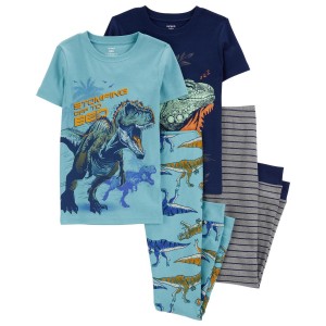 Blue Kid 4-Piece 100% Snug Fit Cotton Pajamas