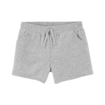 Heather Kid Pull-On French Terry Shorts