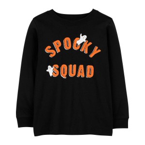 Black Kid Spooky Squad Graphic Tee