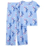 Blue Kid 2-Piece Floral Loose Fit Pajamas