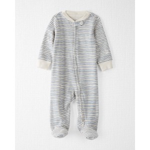 Painterly Stripes Baby Organic Cotton Sleep & Play Pajamas